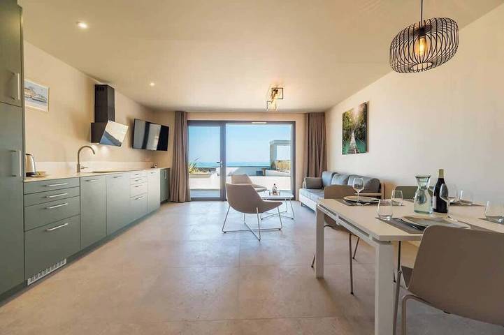 Appartement de vacances pour 4 personnes, avec jardin