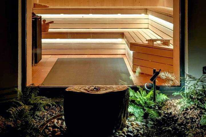 Chalet für 4 Personen, mit Sauna und Terrasse sowie Garten - 1