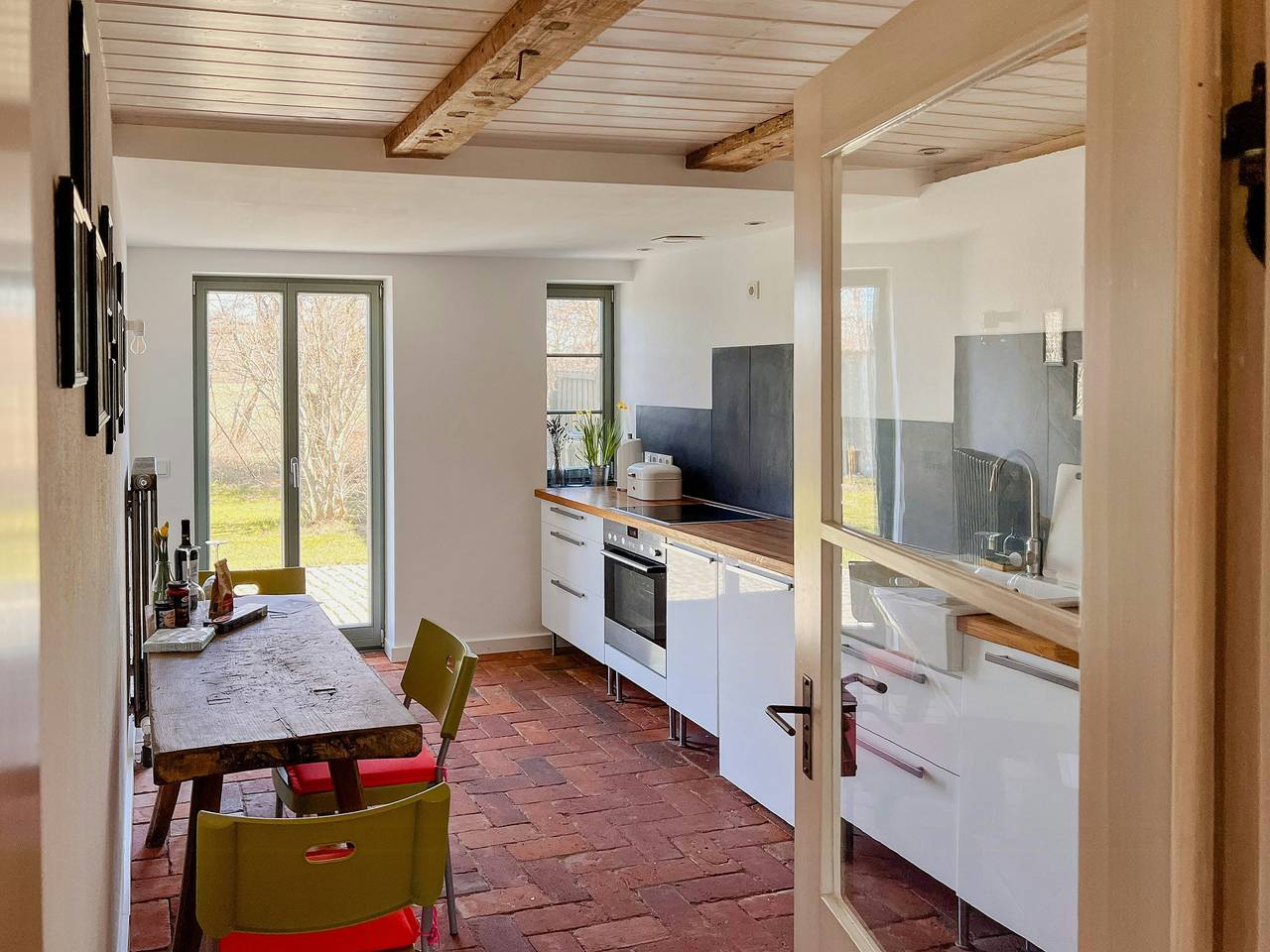 Moderne im Bauernhaus mit Boddenblick in Ummanz, Rügen