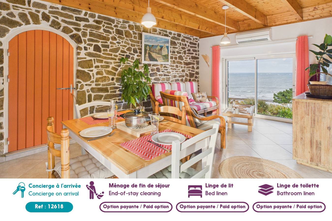 Face à l'océan - Jolie maison pour 4 - Jardin in Plouguerneau, Brest region