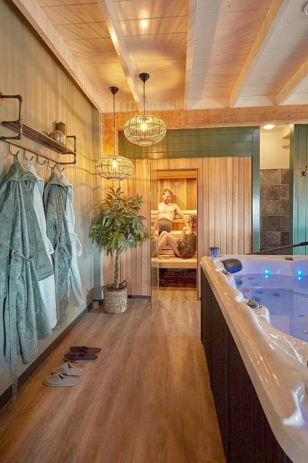 Gîte pour 4 personnes, avec piscine et jardin ainsi que sauna et jacuzzi dans Wijhe