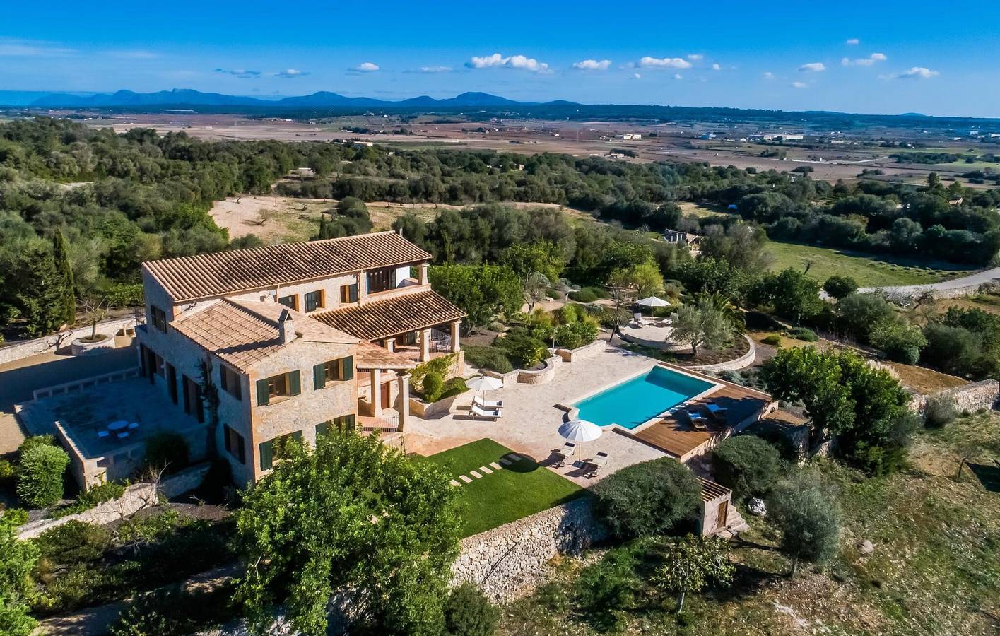 Appartement confortable avec terrasse, piscine et barbecue in Petra, Majorque l'intérieur des terres