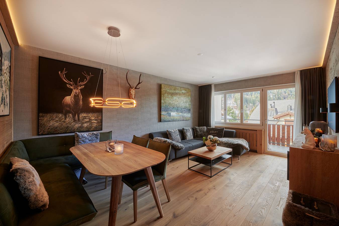 Ganze Wohnung, Ferienwohnung 'Haus Prasut' mit Balkon und Wlan in Klosters-Serneus, Plessur Alpen