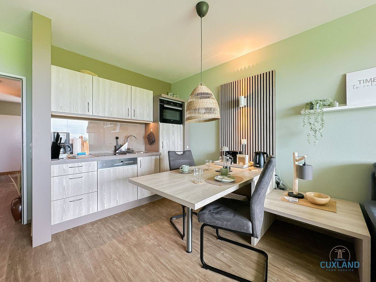 Ganze Wohnung, Ferienapartment Hyggezeit in Cuxhaven mit überdachtem Balkon und Meerblick in Döse, Cuxhaven