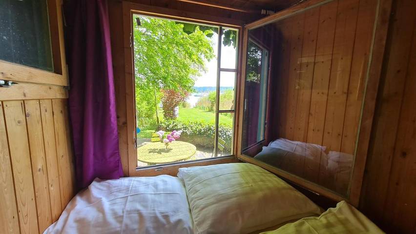 Chalet für 3 Personen, mit Garten und Seeblick sowie Ausblick und Terrasse, mit Haustier am Ammersee - 2