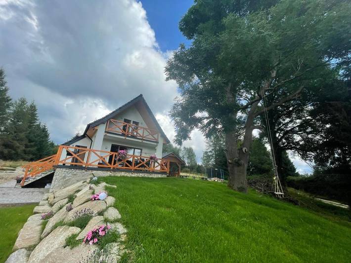 Domek letniskowy dla 8 osób, z ogród i widok oraz sauna na Dolny Śląsk