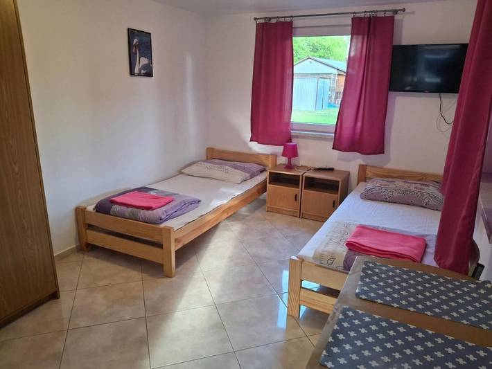 Dom dla 2 osób, z taras, zwierzęta dozwolone w Jezioro Białe