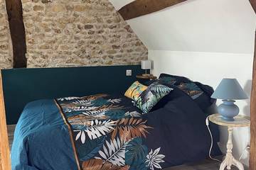 Gîte pour 4 personnes, avec piscine ainsi que jardin et terrasse, animaux acceptés à Prissac