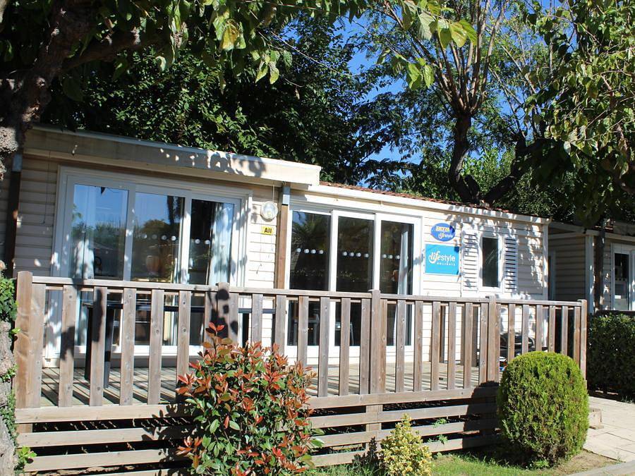 Camping La Masia - Stacaravan 6 personen - Saphir, 2 slaapkamers in Els Pins Blanes, Blanes