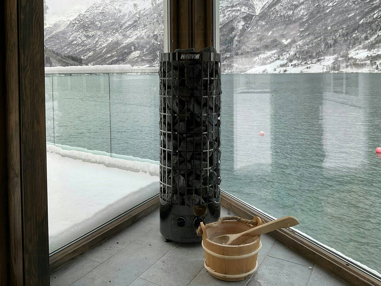 Neu erbaute Hütte mit Sauna am Oldevatnet in Oldevatnet
