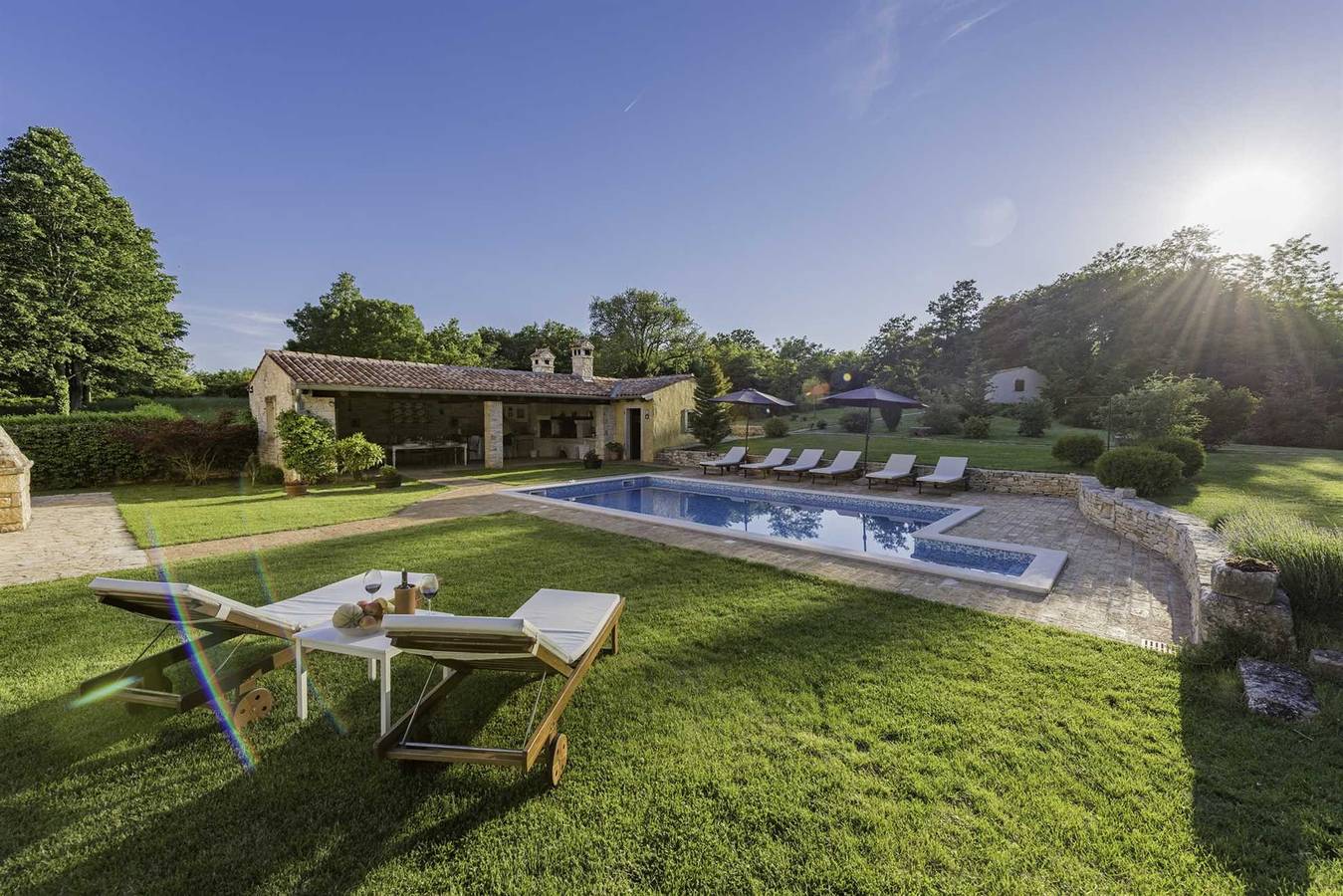 Ferienhaus Green Escape mit Pool in Marčana, Südküste Istrien