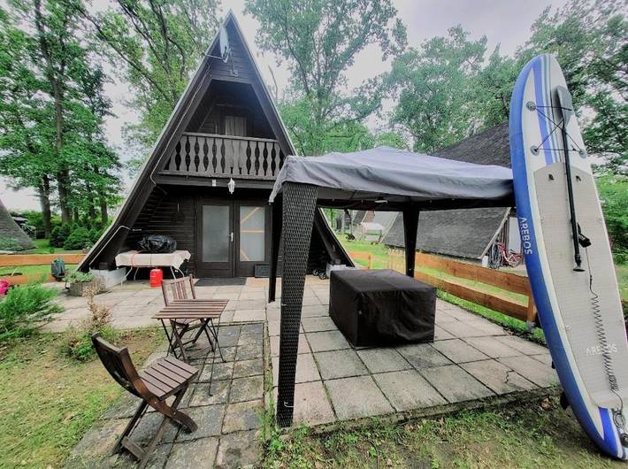 Ferienhaus für 4 Personen, mit Balkon und Terrasse sowie Garten und Ausblick in Dessau-Wörlitzer Gartenreich