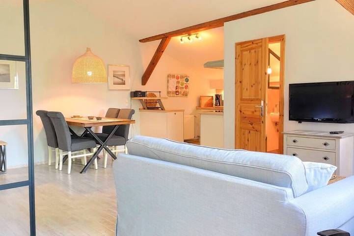 Ferienwohnung für 3 Personen, mit Terrasse und Garten sowie Sauna in Harsefeld