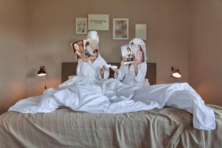 Hotel für 2 Personen, mit Balkon und Whirlpool sowie Terrasse und Garten