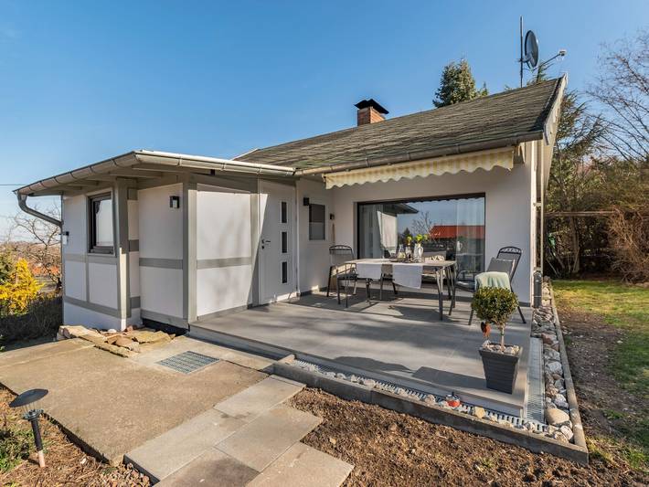 Ferienhaus für 4 Personen, mit Terrasse und Garten sowie Sauna in Ballenstedt