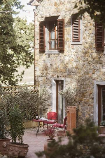 Maison d’hôte pour 2 personnes, avec jardin et vue, animaux acceptés dans Tavarnelle in Val di Pesa