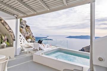 Ferienhaus für 2 Personen, mit Meerblick und Balkon auf Santorin