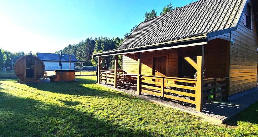 Dom dla 5 osób, z basen i sauna oraz ogród i jacuzzi, zwierzęta dozwolone w Polska