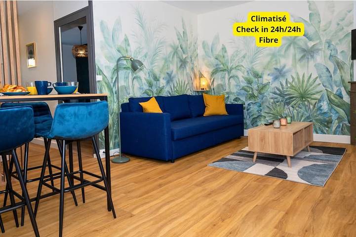 Gîte pour 4 personnes, avec Balcon à Saint-Rambert-d'Albon