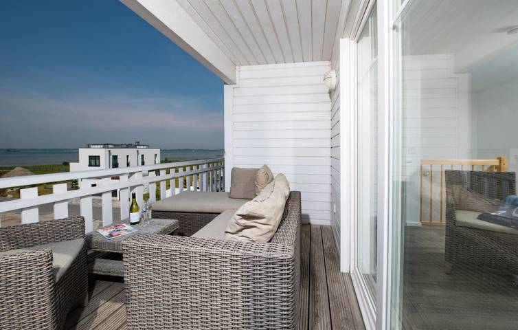Appartement mit Meerblick, Terrasse und Parkplatz in Olpenitz, Kappeln
