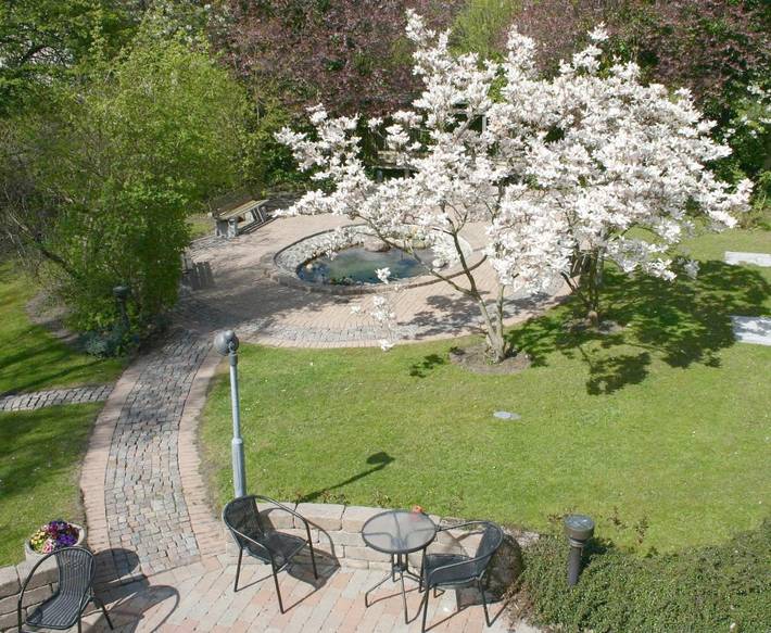 Ferienwohnung für 4 Personen, mit Terrasse und Garten sowie Sauna und Ausblick in Lund