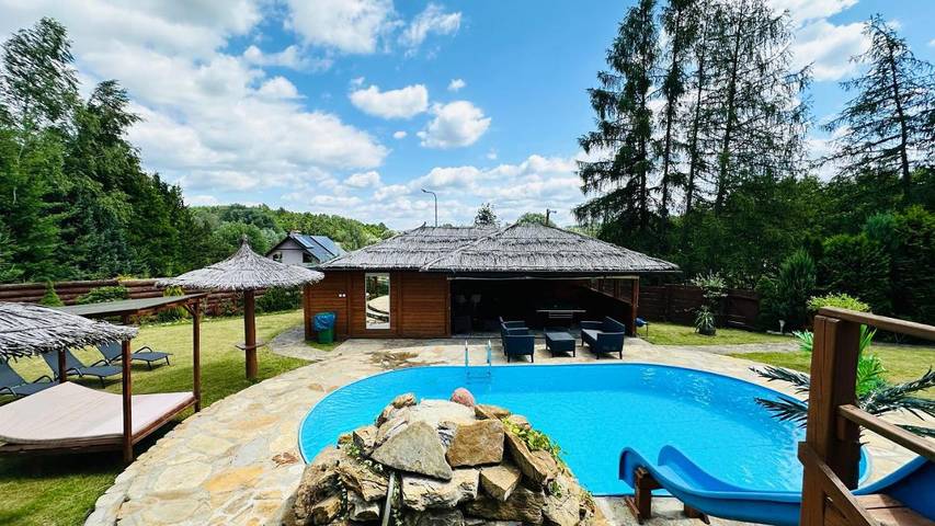 Willa dla 6 osób, z basen i jacuzzi oraz ogród w Karpaty (Polska)