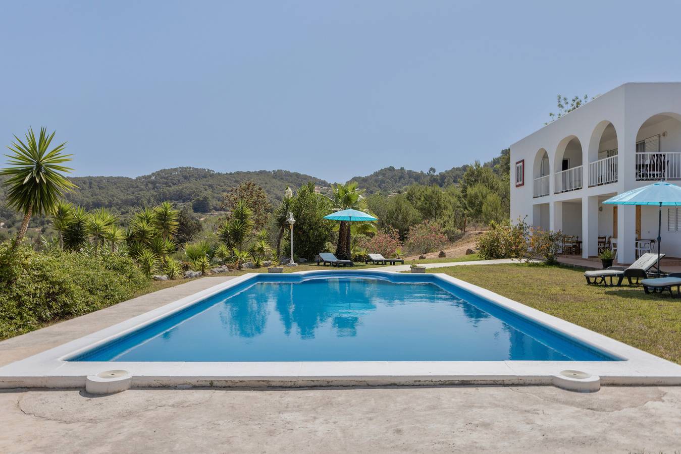 Beautiful Villa “Can Ramón” with Sea View, Mountain View, Garden, Pool & Wi-Fi in Sant Josep de sa Talaia, South Ibiza