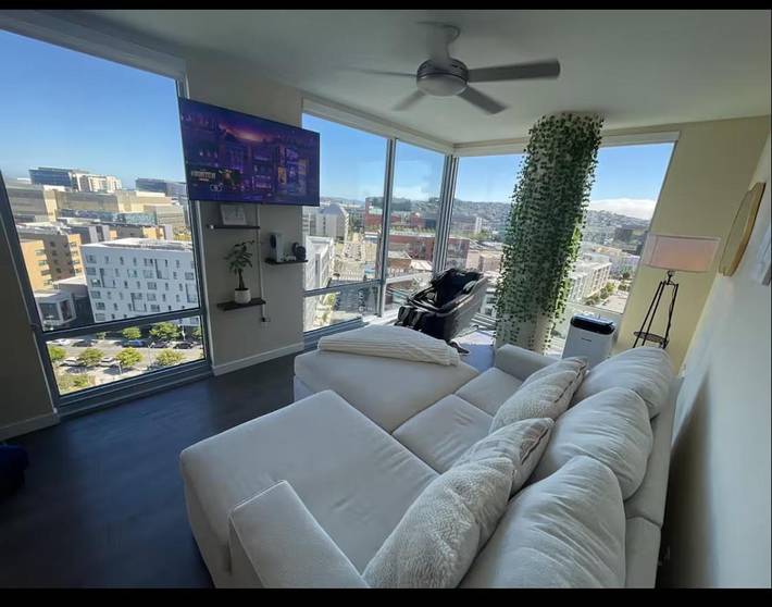 Ferienwohnung für 3 Personen, mit Seeblick und Balkon sowie Ausblick in San Francisco