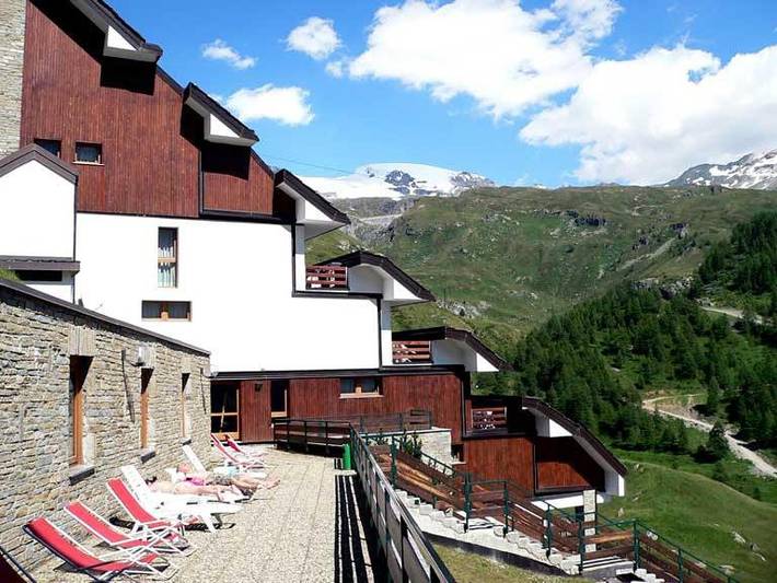 Lejlighedshotel for 4 personer, med balkon og sauna samt jacuzzi i Cervinia