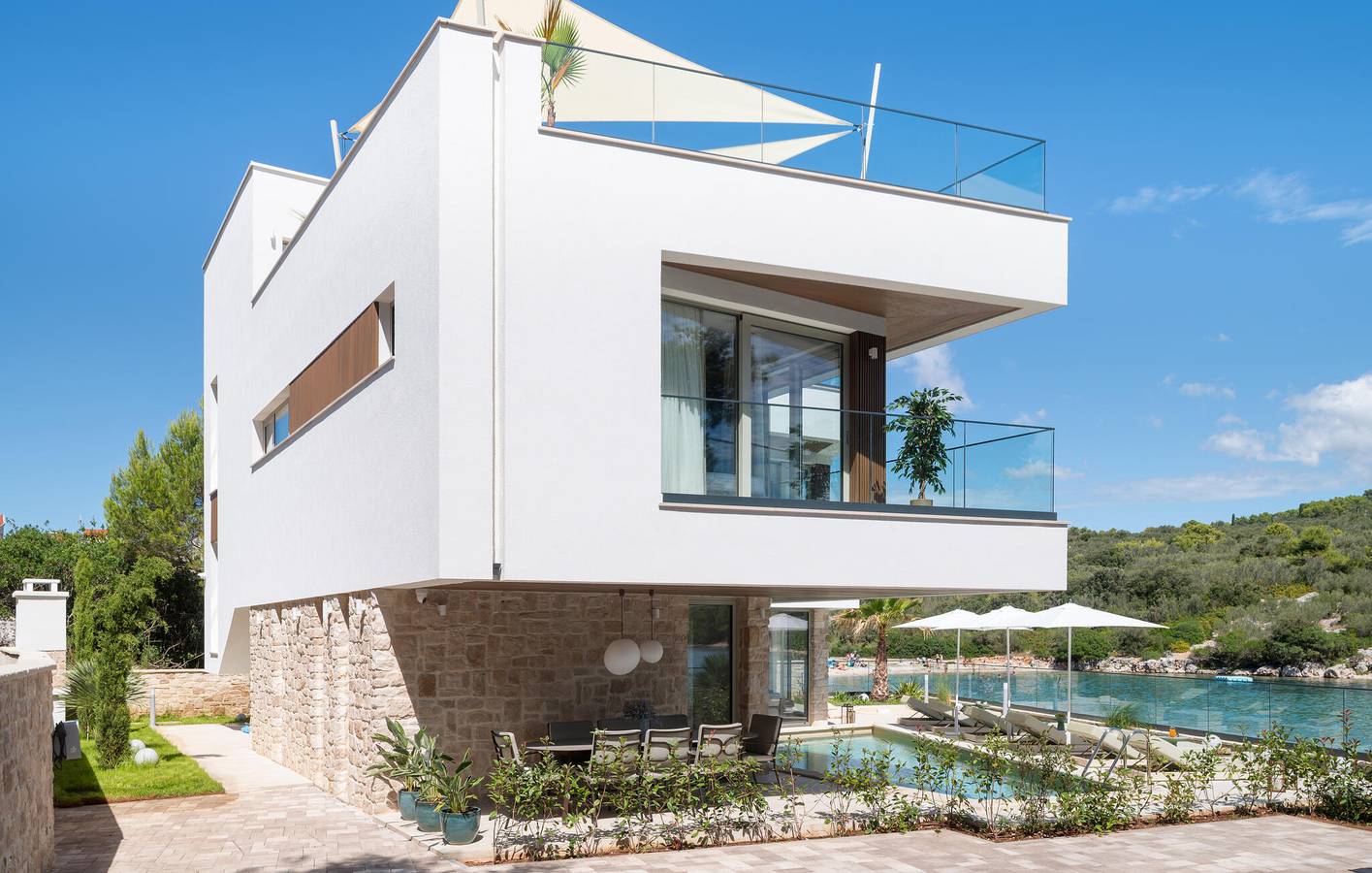 Casa vacanza per 8 persone con piscina in Calli Croazia, Isola di Ugljan