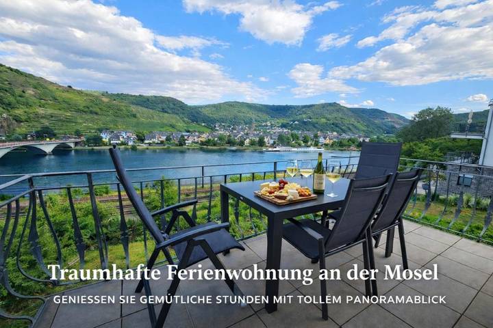 Ferienwohnung für 2 Personen, mit Terrasse und Garten sowie Sauna und Seeblick in Treis-Karden