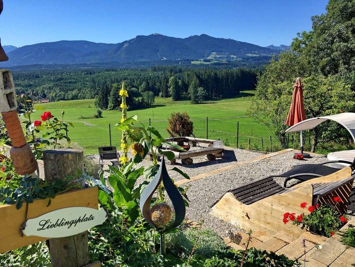 Ferienwohnung für 2 Personen, mit Balkon und Garten sowie Seeblick, kinderfreundlich in Das Blaue Land - 4