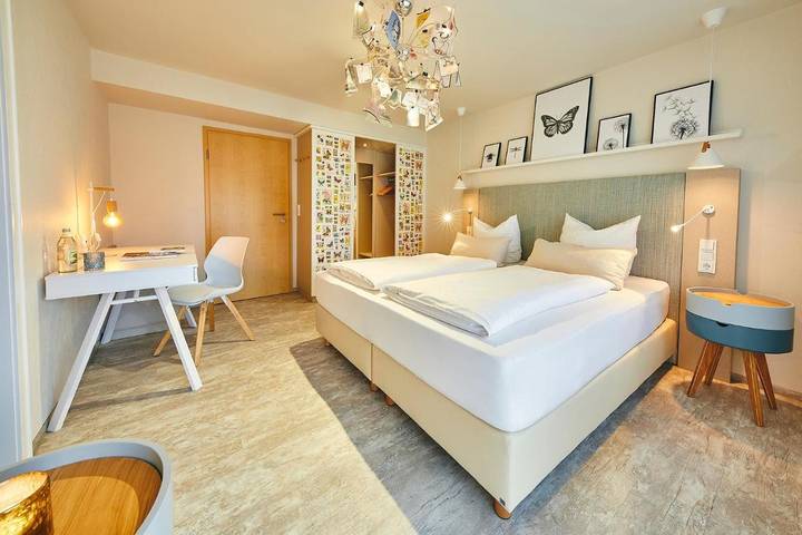 Hotel für 2 Personen, mit Terrasse und Garten sowie Sauna und Ausblick