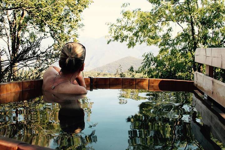 Agriturismo pour 5 personnes, avec jacuzzi et sauna à Corsavy