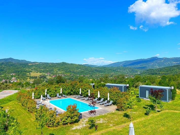 Bungalow für 3 Personen, mit Pool und Ausblick sowie Garten und Terrasse in Rumänien - 4