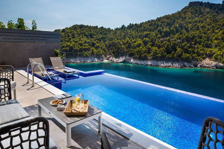 Location de vacances pour 4 personnes, avec terrasse et vue sur l’océan dans Άσος - 2