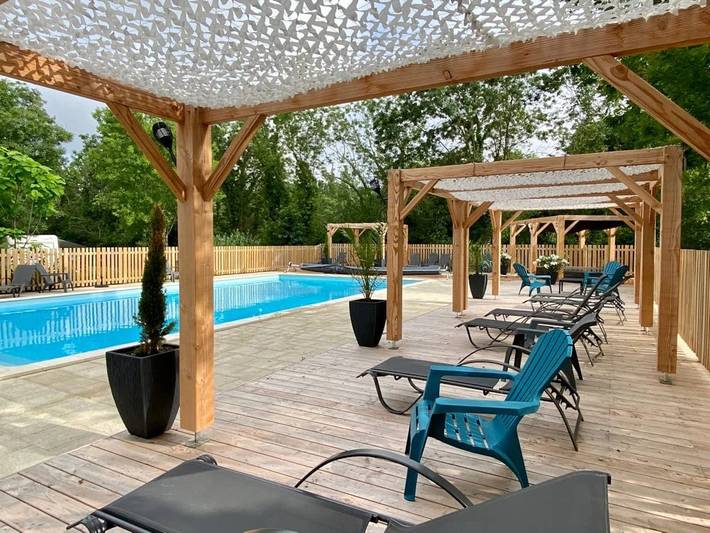 Gîte pour 7 personnes, avec jacuzzi et bassin pour enfant dans Venise Verte