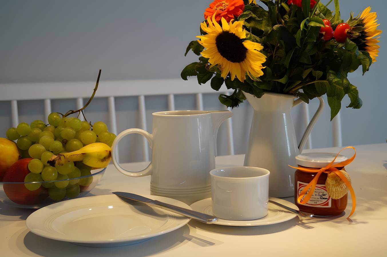 Ganze Wohnung, Apartment 'Sonnenkuss' mit privater Terrasse, Gartenmitnutzung & Wlan in Pellworm, Nordseeküste