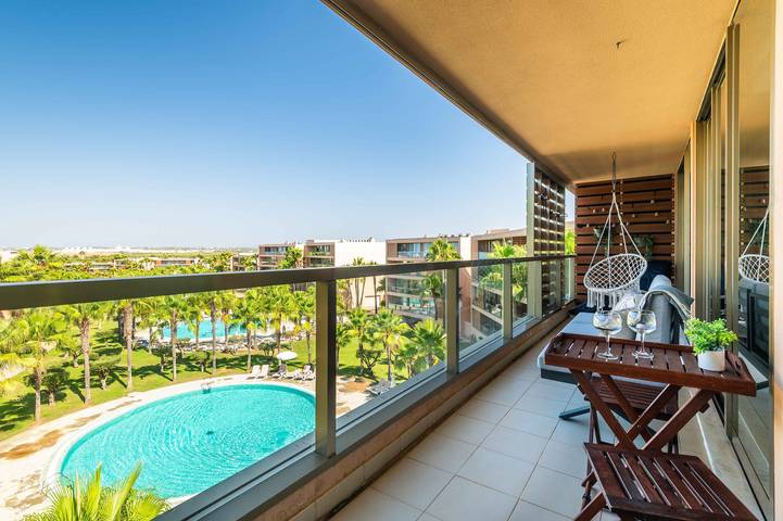 Apartamento para 4 personas, con balcón y jardín en Guia