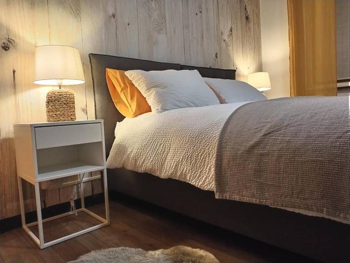 Ferienhaus für 4 Personen, mit Balkon und Terrasse sowie Ausblick