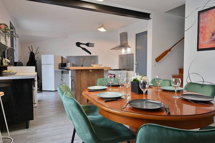 Gîte pour 7 personnes, avec terrasse et jardin à Champtoceaux