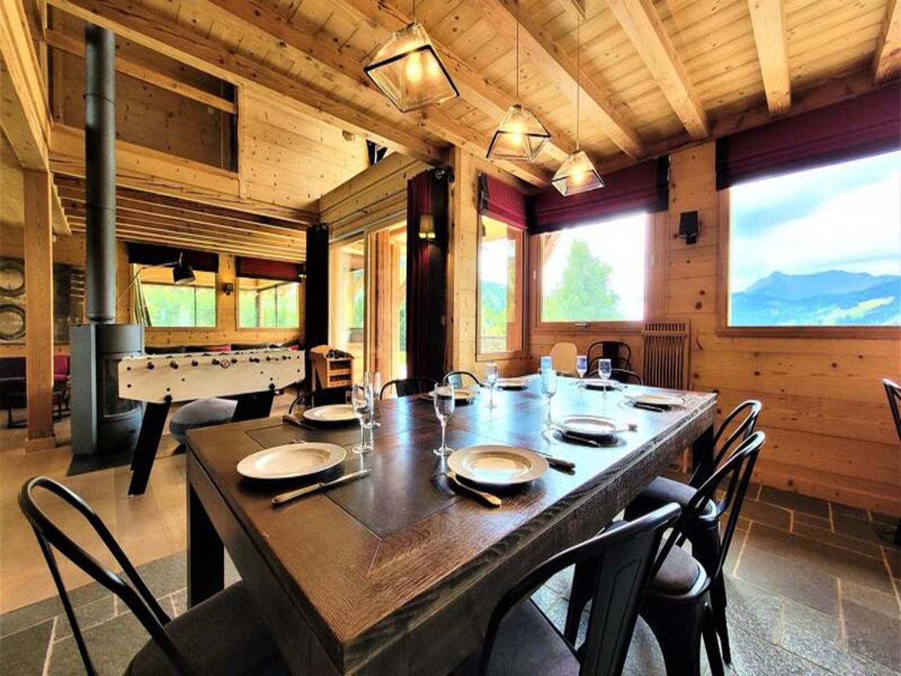Ganze Wohnung, Chalet in Les Gets mit Pool und Hammam in Les Gets, Les Portes du Soleil