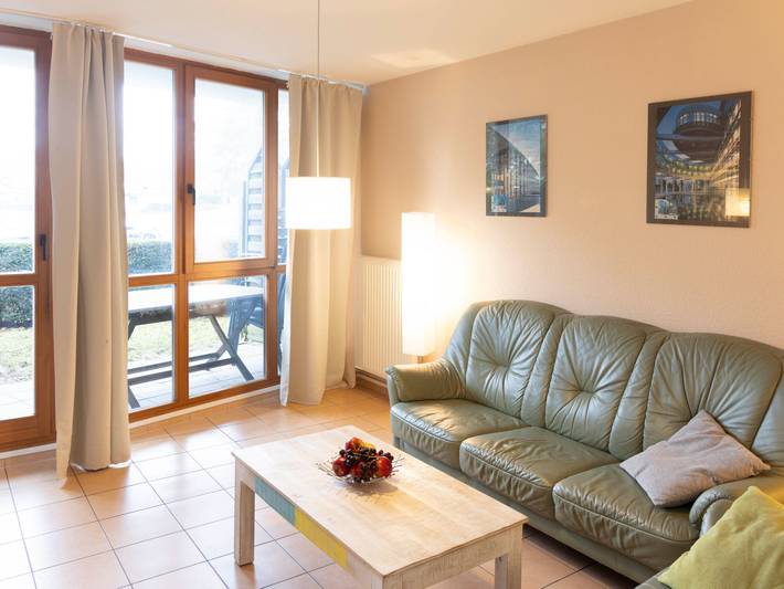 Ferienhaus für 4 Personen, mit Balkon und Terrasse sowie Garten