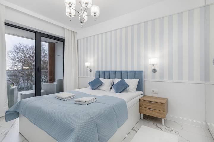 Ganze Wohnung, Stylish Apartment with Air Conditioning | Close to the Beach in Darłówko, Darłowo