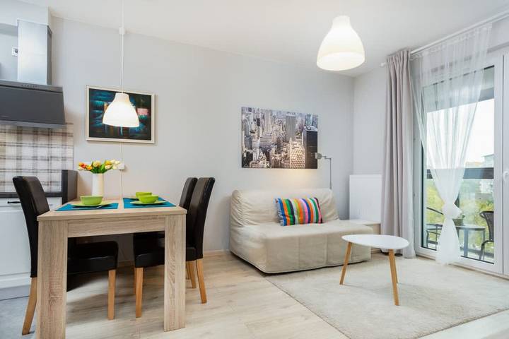 Apartment for 4 people, with terrace in Warsaw
