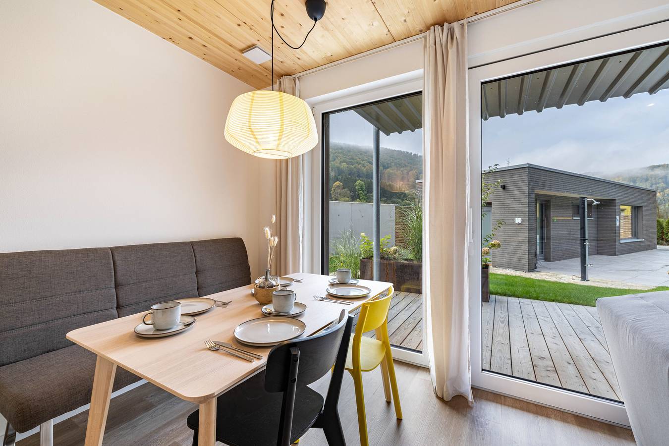 Ferienhaus 'Lupus 1' mit Bergblick, privater Terrasse und Wlan in Beuron, Region Bodensee-Oberschwaben