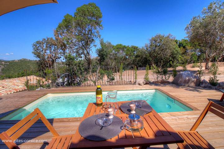 Gîte für 2 Personen, mit Terrasse und Pool auf Korsika - 4