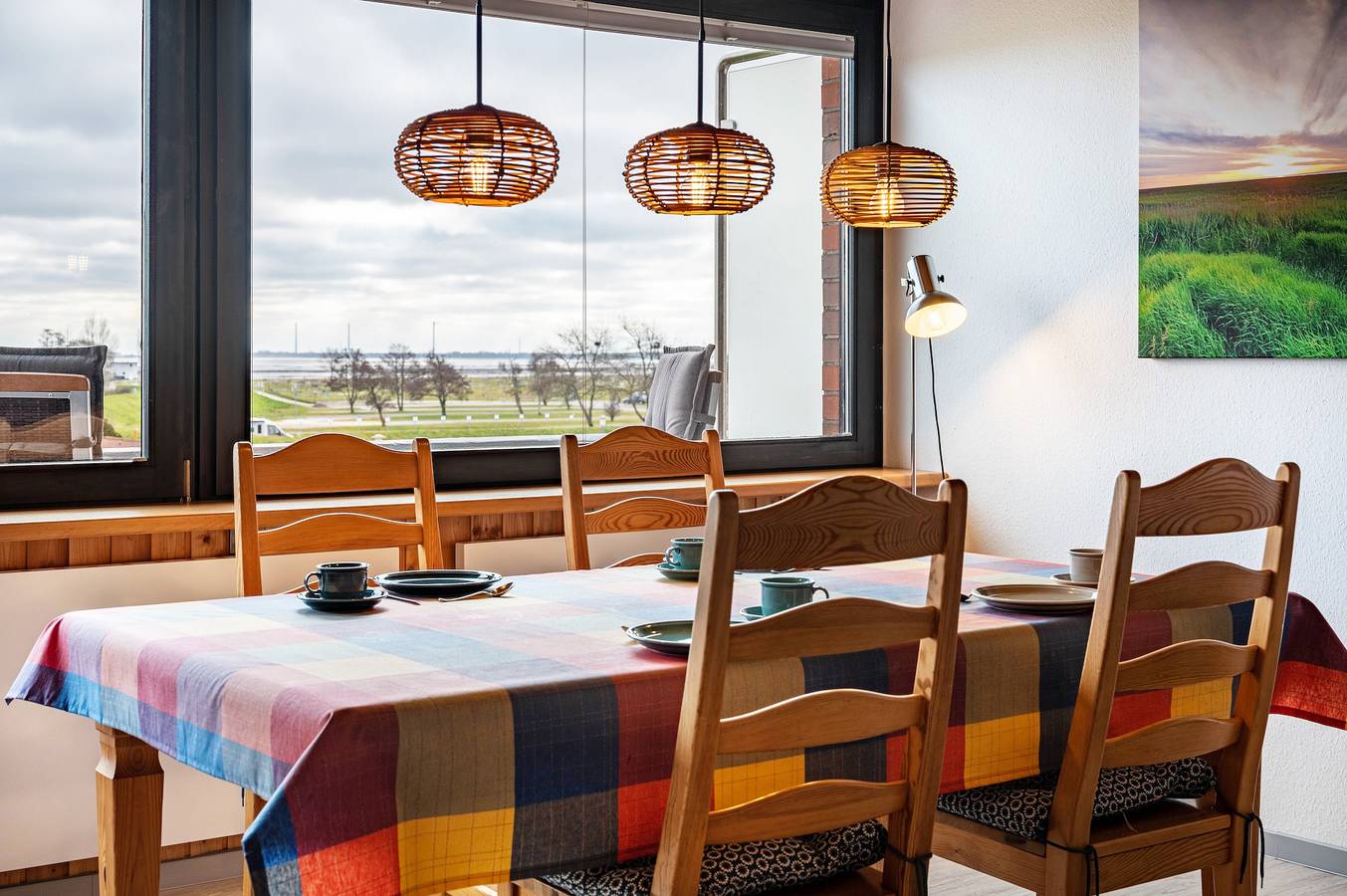Ganze Wohnung, Ferienwohnung 25 Strandkorb, 50 Qm' mit Meerblick, Balkon und Wi-Fi in Schillig Strand, Wangerland