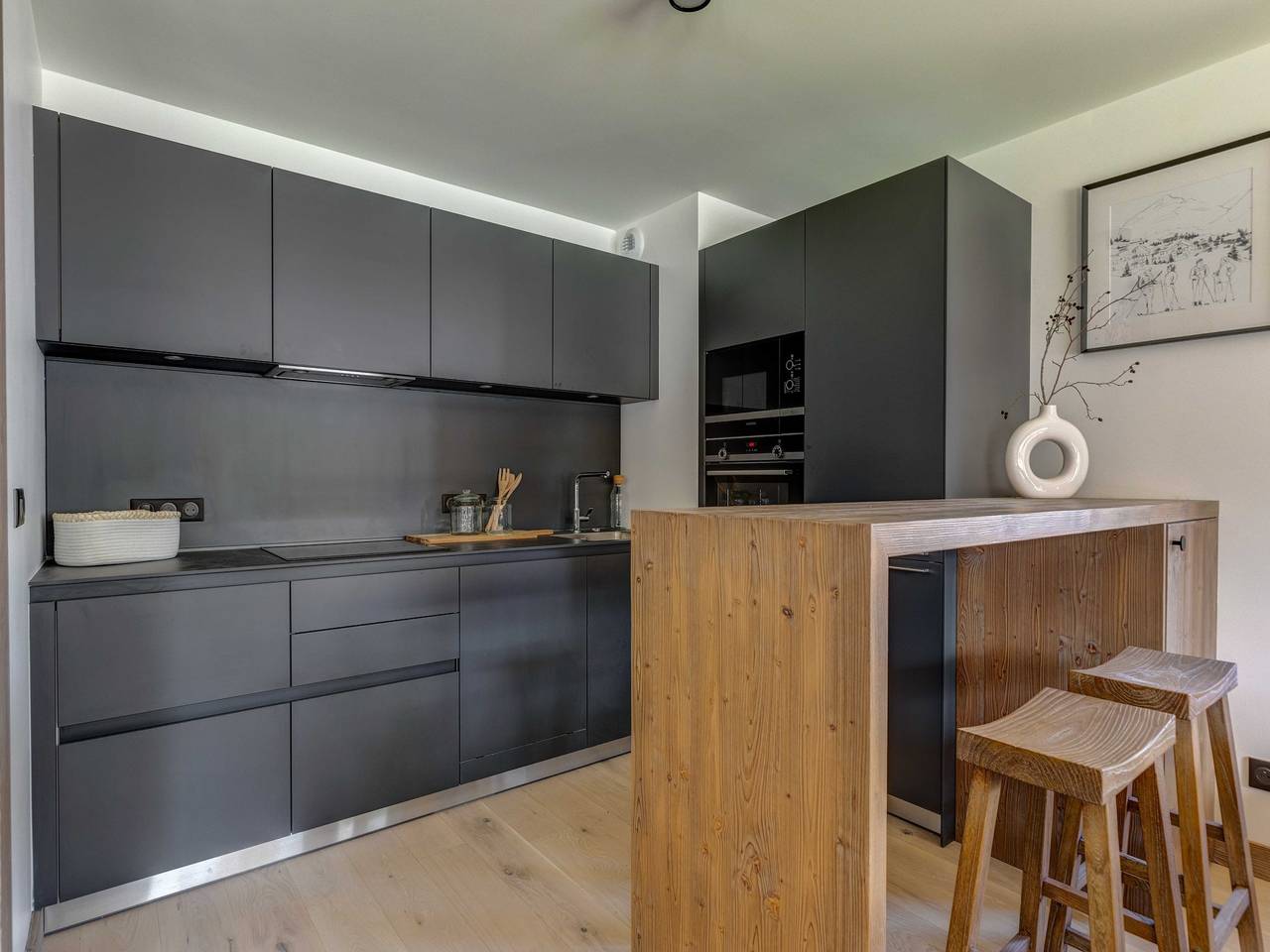 Appartement entier, Logement 3 chambres avec jardin, gym et spa commun in Megève, Pays du Mont-Blanc