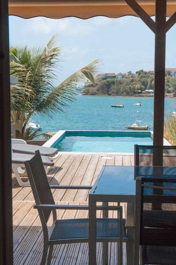 Location de vacances pour 5 personnes, avec jardin ainsi que vue et piscine, animaux acceptés à Le François - 3